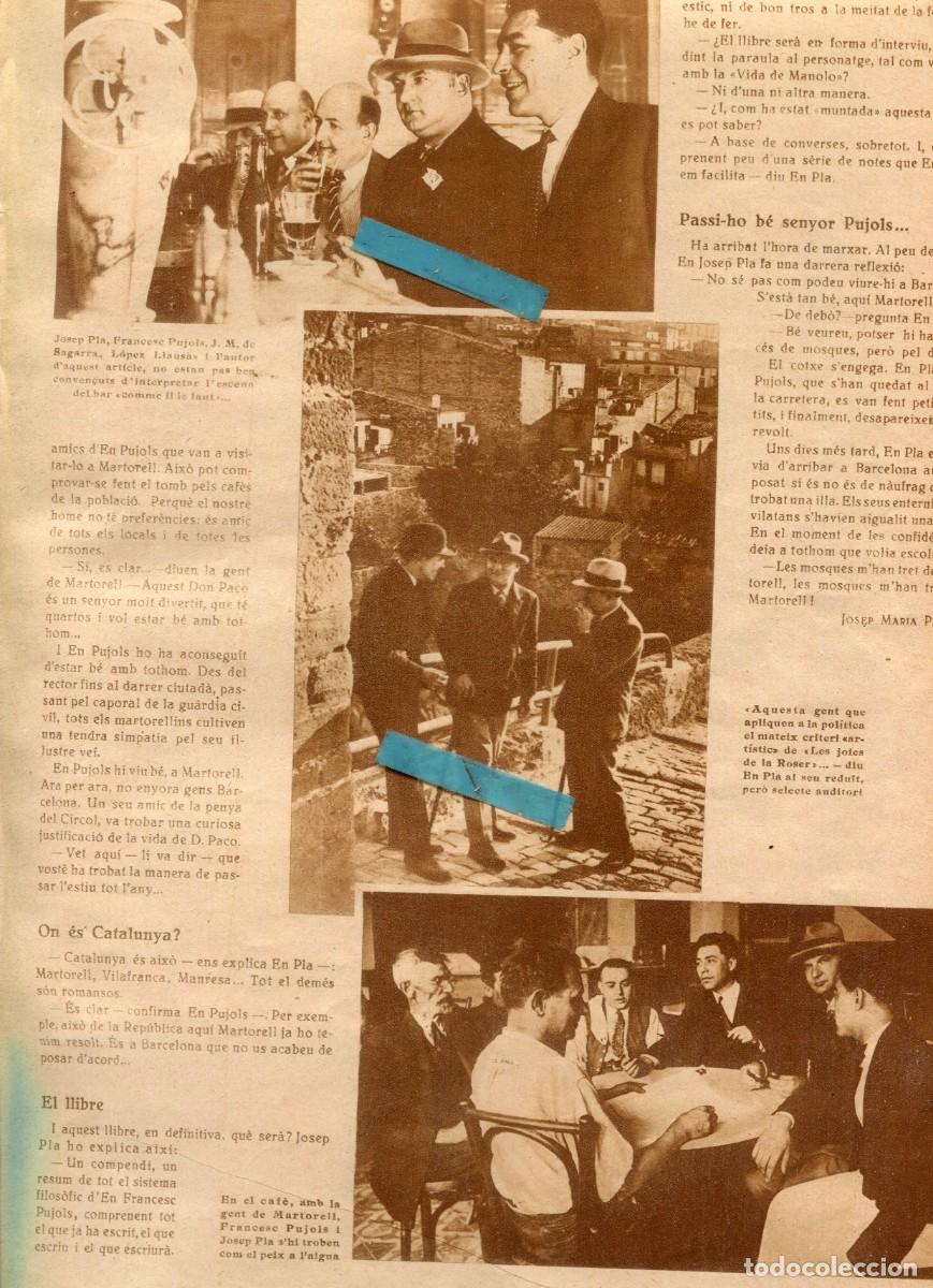 Coleccionismo de Revistas y Peri&oacute;dicos: REVISTA ANY 1930 FRANCESC PUJOLS I JOSEP PLA A MARTORELL LA SEGA DEL BLAT A CAMPRODON MARIA ALBA