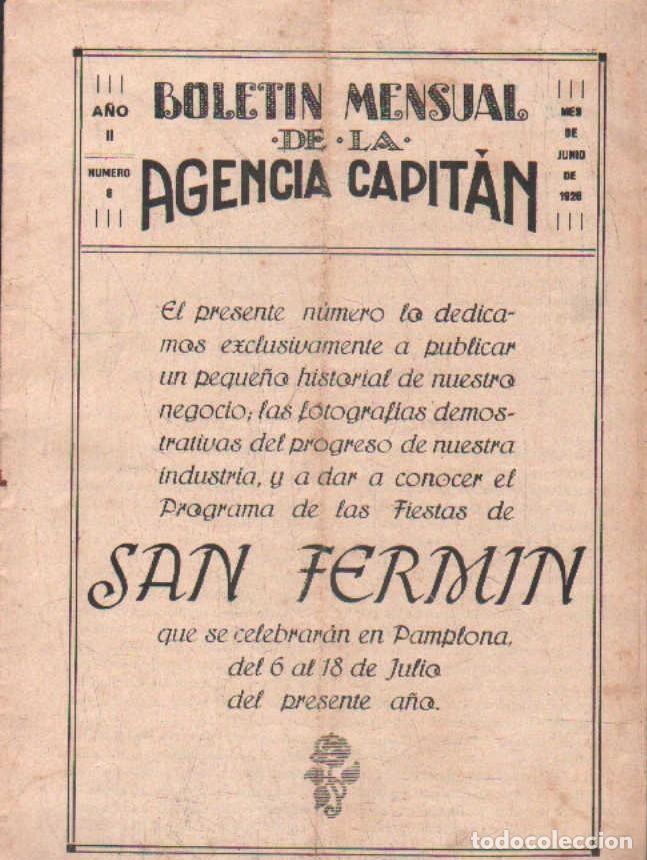Coleccionismo de Revistas y Peri&oacute;dicos: BOLET&Iacute;N MENSUAL DE LA AGENCIA CAPIT&Aacute;N. A&Ntilde;O II, NUMERO 6, JUNIO 1928. A-LNAVA-025 ,2