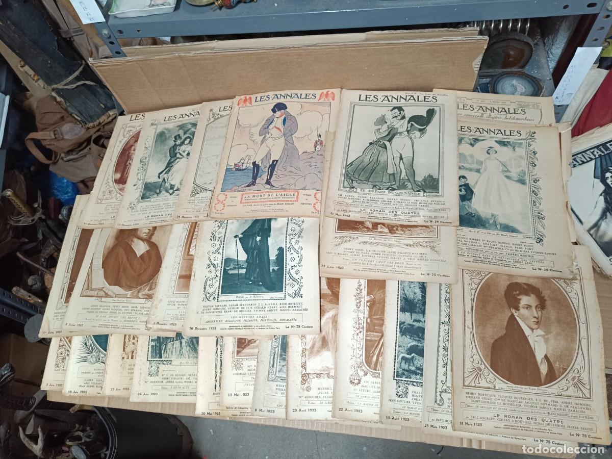 Coleccionismo de Revistas y Peri&oacute;dicos: LOTE 24 ANTIGUAS REVISTAS LES ANNALES, 1921 - 1923, FRANCIA, FRANCE, LAMINAS -P18