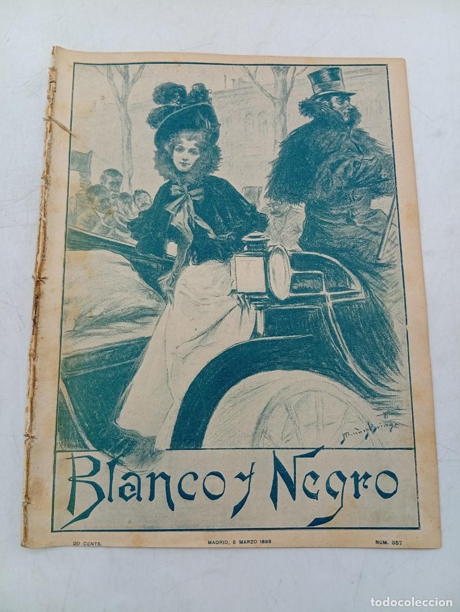 Coleccionismo de Revistas y Peri&oacute;dicos: BLANCO Y NEGRO. N&ordm; 357. A&Ntilde;O 1898. EL GRITO DE UNA MADRE. LA VUELTA A LA PATRIA. EL SE&Ntilde;OR .... LEER.