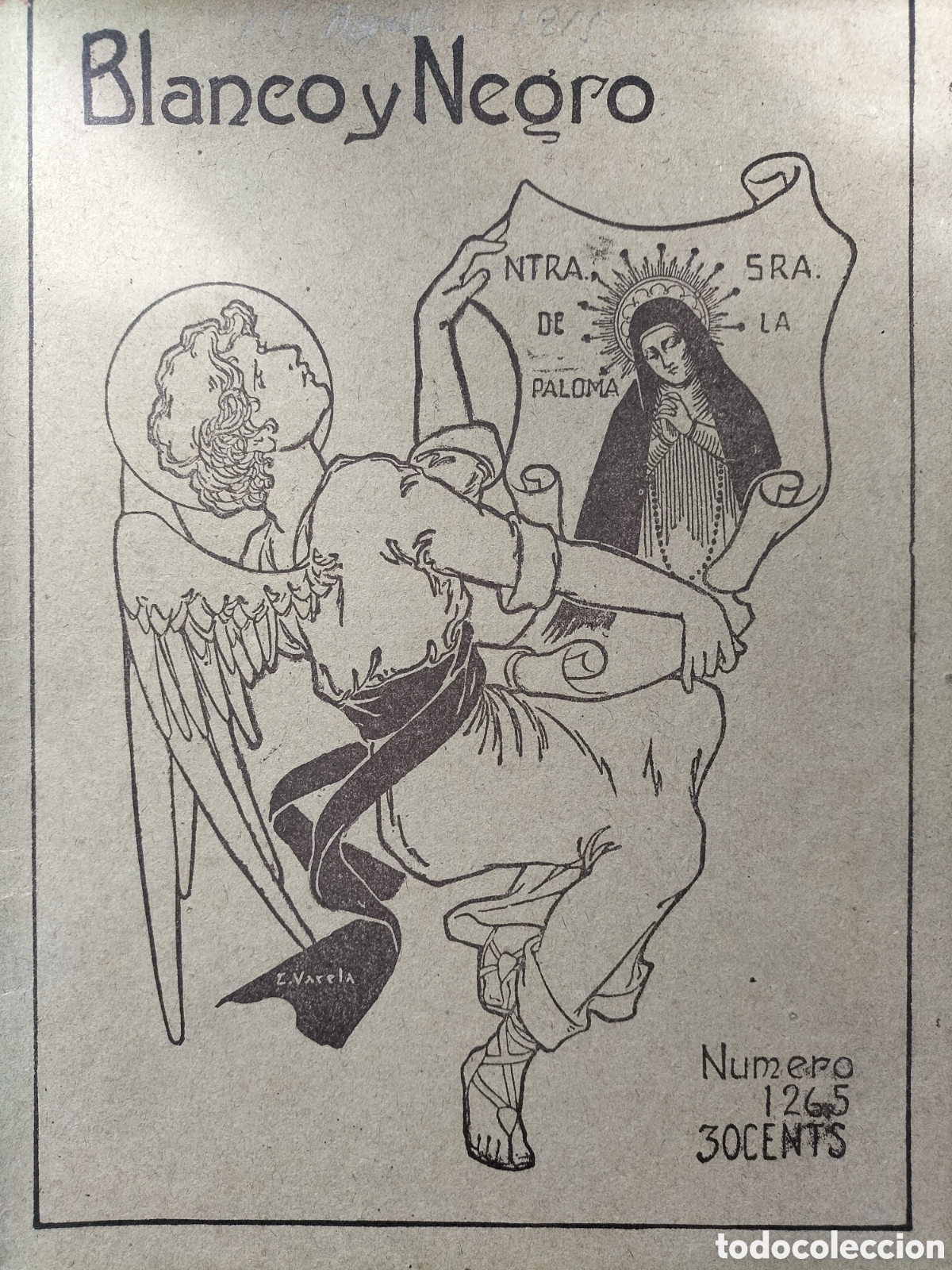 Coleccionismo de Revistas y Peri&oacute;dicos: Revista 1915 con grabados a color y en blanco y negro