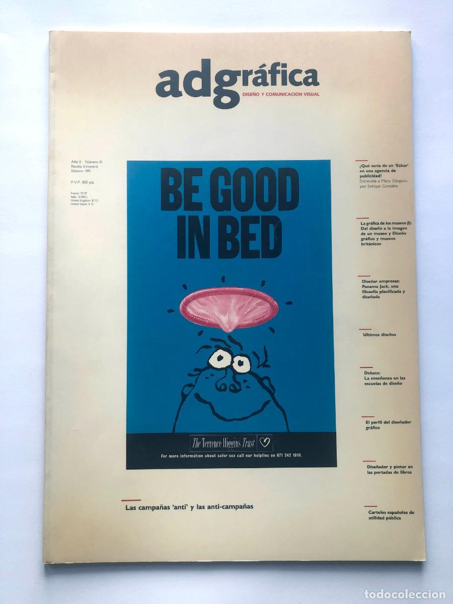 Sammeln von Zeitschriften und Zeitungen: adgr&aacute;fica / DISE&Ntilde;O Y COMUNICACI&Oacute;N VISUAL A&Ntilde;O 1991 ( n&ordm; III ) 62 PAGINAS ILUSTRADAS / 38 x 26,5