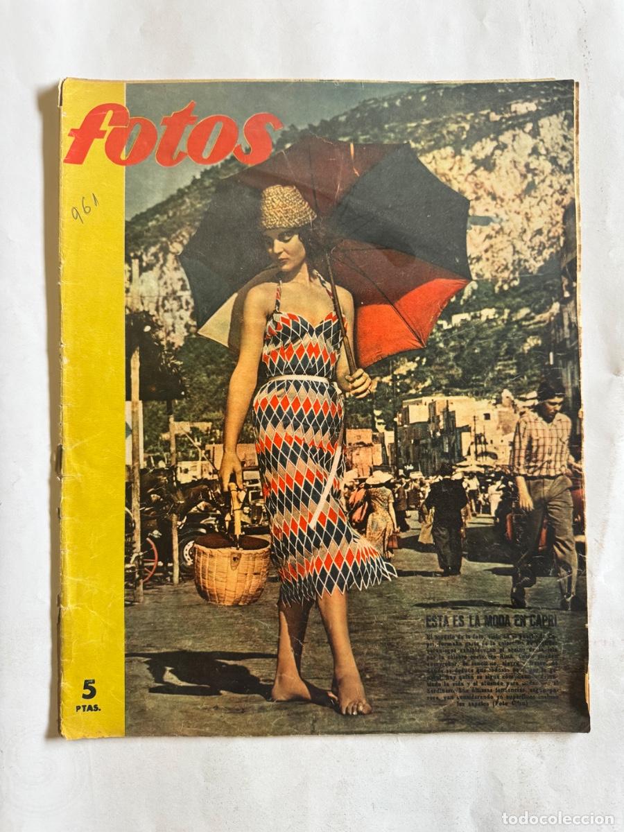 Collectionnisme de Revues et Journaux: Revista Fotos, Franco, Cid Campeador, Estatua