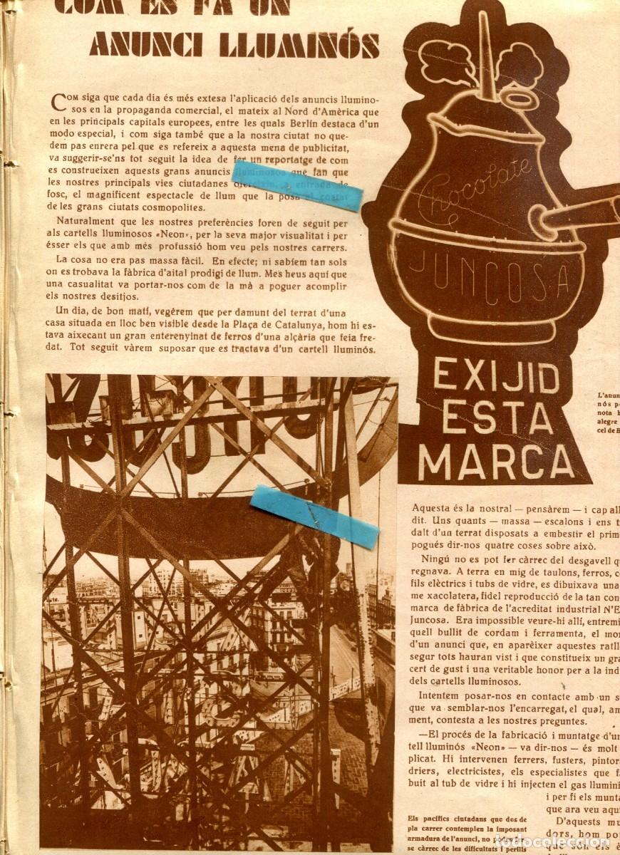 Coleccionismo de Revistas y Peri&oacute;dicos: REVISTA A&Ntilde;O 1930 YUNNAFOU PAIS DE PIRATAS EL ANUNCIO LUMINOSO MAS GRANDE CHOCOLATE JUNCOSA