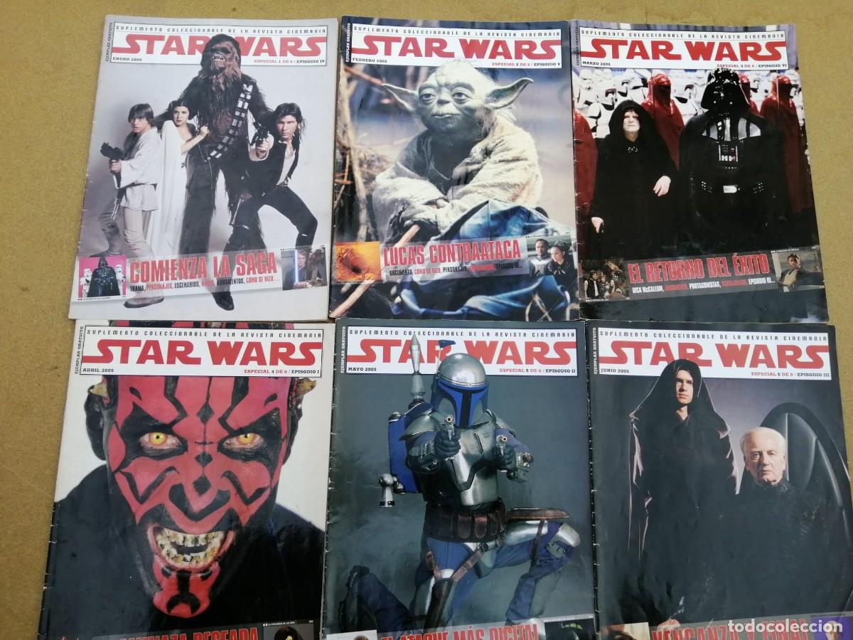 Coleccionismo de Revistas y Peri&oacute;dicos: STAR WARS. 6 SUPLEMENTOS DE LA REVISTA CINEMANIA DEDICADOS A LA SAGA