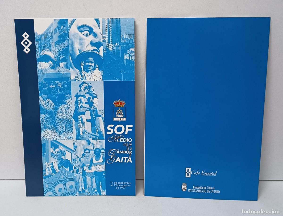 Coleccionismo de Revistas y Peri&oacute;dicos: Tr&iacute;ptico Cincuentenario Sociedad Ovetense de Festejos S.O.F. 1997. OVIEDO