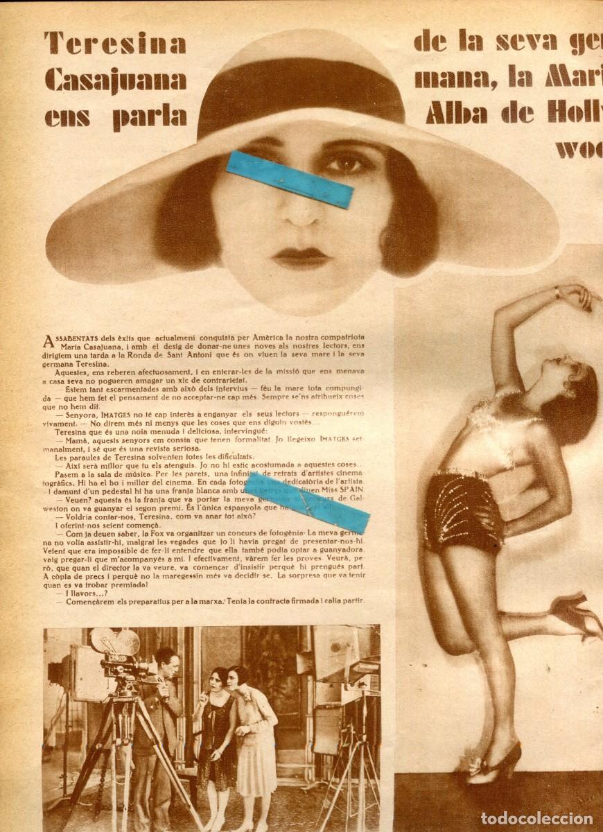 Coleccionismo de Revistas y Peri&oacute;dicos: REVISTA ANY 1930 TERESINA MARIA ALBA CASAJUANA LA VOLTA CICLISTA A CATALUNYA A TOSSA DE MAR MANRESA