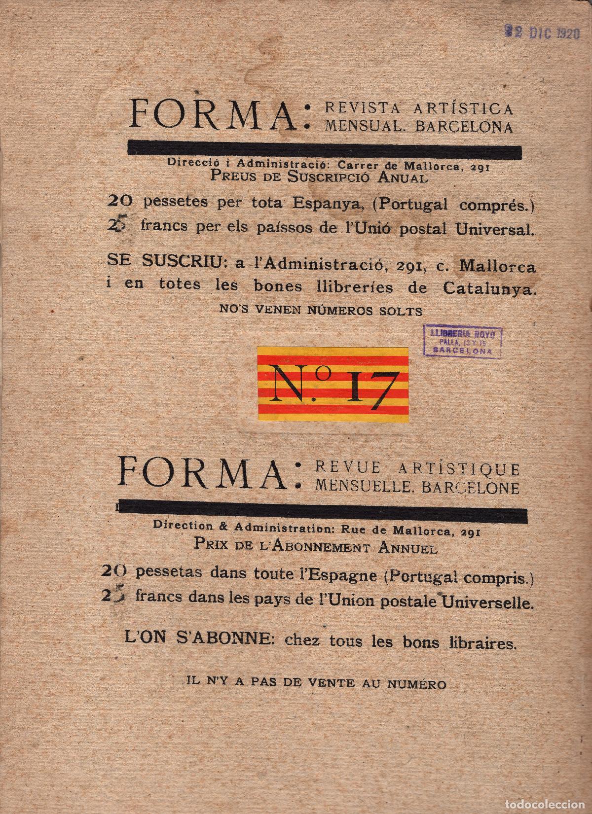 Coleccionismo de Revistas y Peri&oacute;dicos: REVISTA FORMA, N&Uacute;MEROS 17 Y 24