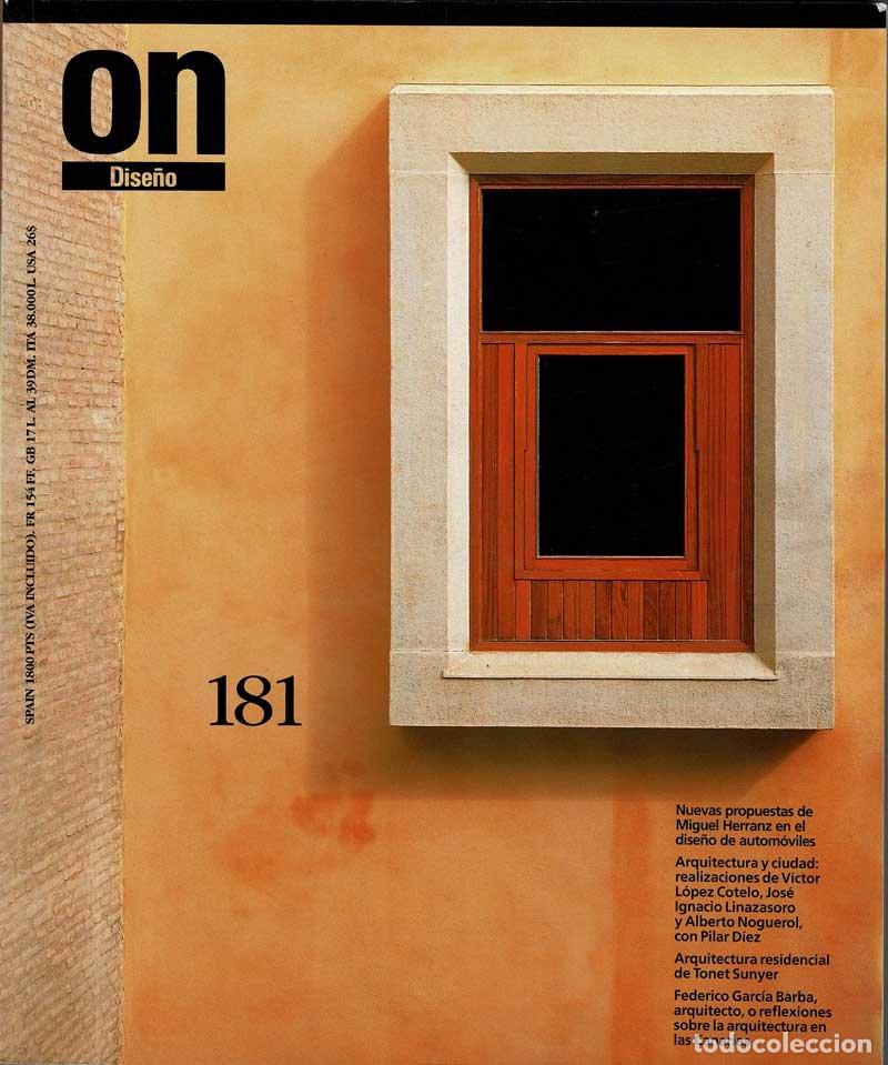 Coleccionismo de Revistas y Peri&oacute;dicos: Revista On Dise&ntilde;o N&ordm; 181