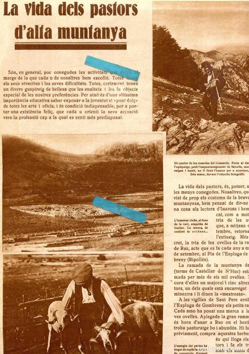 Coleccionismo de Revistas y Peri&oacute;dicos: REVISTA ANY 1930 PASTORS PASTORES DEL LLU&Ccedil;ANES LLUSSANES PRATS DE LLU&Ccedil;ANES PUJOL DE LLENTES
