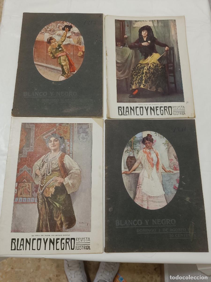 Coleccionismo de Revistas y Peri&oacute;dicos: Lote 4 Revistas Blanco y Negro - Agosto 1914 - Gran Guerra - Publicidad Antigua