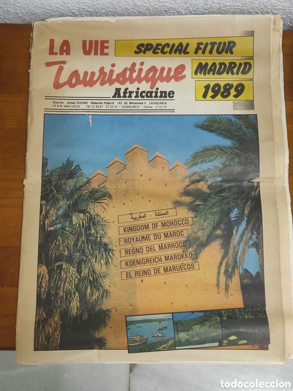 Coleccionismo de Revistas y Peri&oacute;dicos: La Vie Touristique Africaine - dedicada a FITUR Madrid. Marruecos. 1989