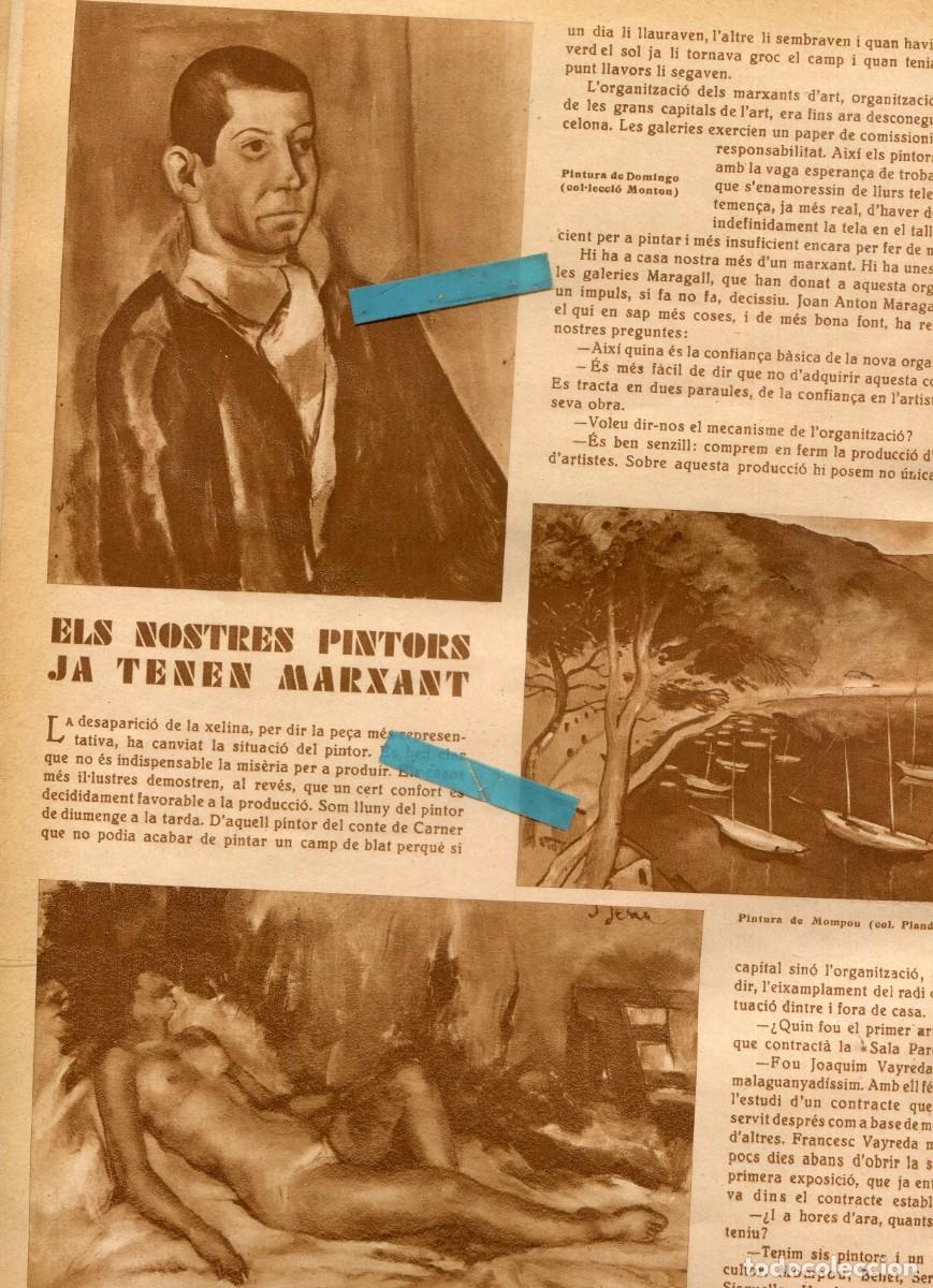 Coleccionismo de Revistas y Peri&oacute;dicos: REVISTA A&Ntilde;O 1930 PINTOR DOMINGO MOMPOU SERRA HUMBERT R. BENET SISQUELLA DEPORTE FEMENINO OUT-BOARDS