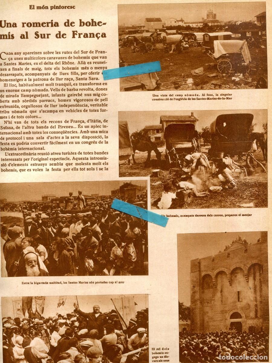 Coleccionismo de Revistas y Peri&oacute;dicos: REVISTA A&Ntilde;O 1930 ROMERIA GITANA DE SAINTES MARIES DE LA MER PIUS DAVI MARIA VILA TEATRE CATALA ROMEA