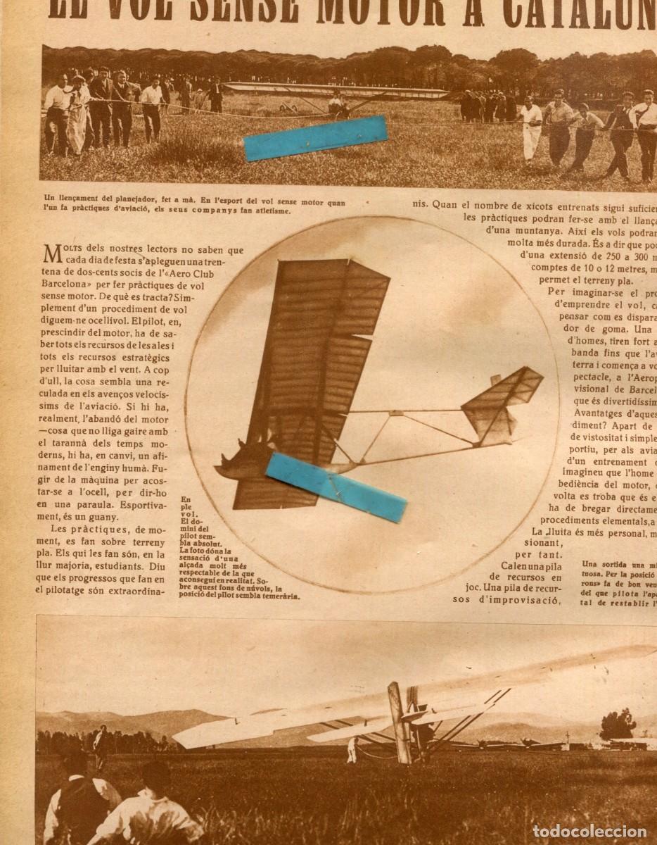 Coleccionismo de Revistas y Peri&oacute;dicos: REVISTA A&Ntilde;O 1930 VUELO SIN MOTOR EN CATALU&Ntilde;A AERO CLUB BARCELONA CLUB ESCACS BARCELONA
