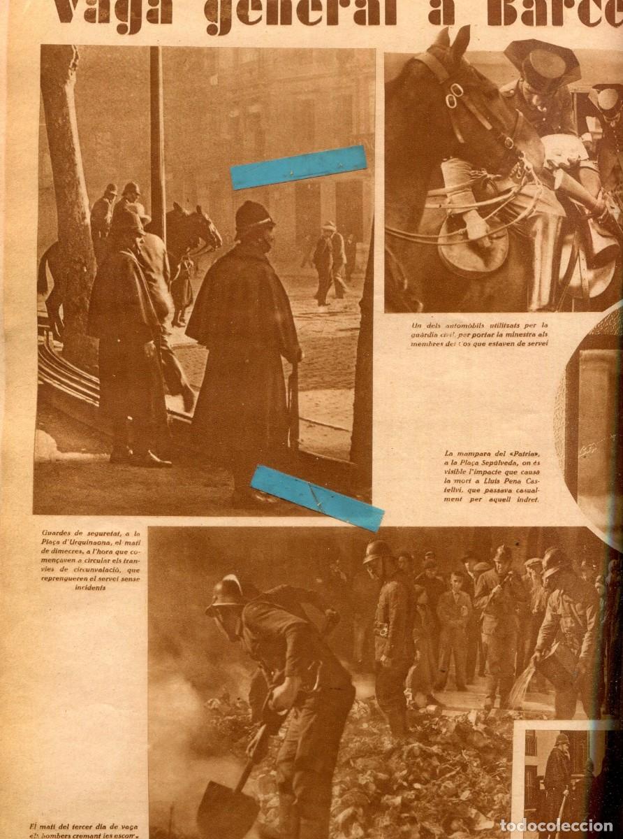 Coleccionismo de Revistas y Peri&oacute;dicos: REVISTA A&Ntilde;O 1930 HUELGA GENERAL EN BARCELON ADISTURBIOS TRANVIA VAGA PRIMO CARNERA EN BARCELONA