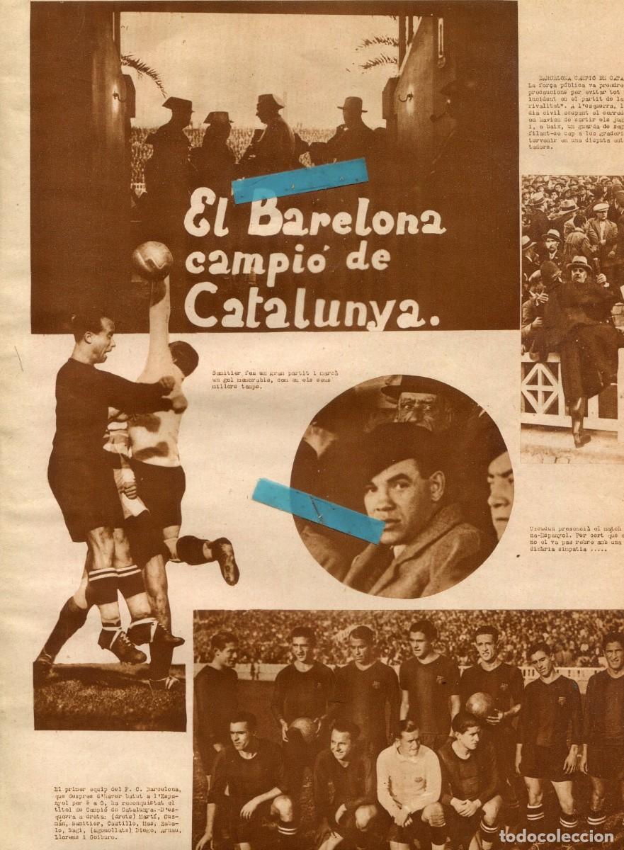 Coleccionismo de Revistas y Peri&oacute;dicos: REVISTA A&Ntilde;O 1930 FUTBOL CLUB BARCELONA F.C. BAR&Ccedil;A CAMPEON DE CATALU&Ntilde;A REAL CLUB DEPORTIVO ESPA&Ntilde;OL