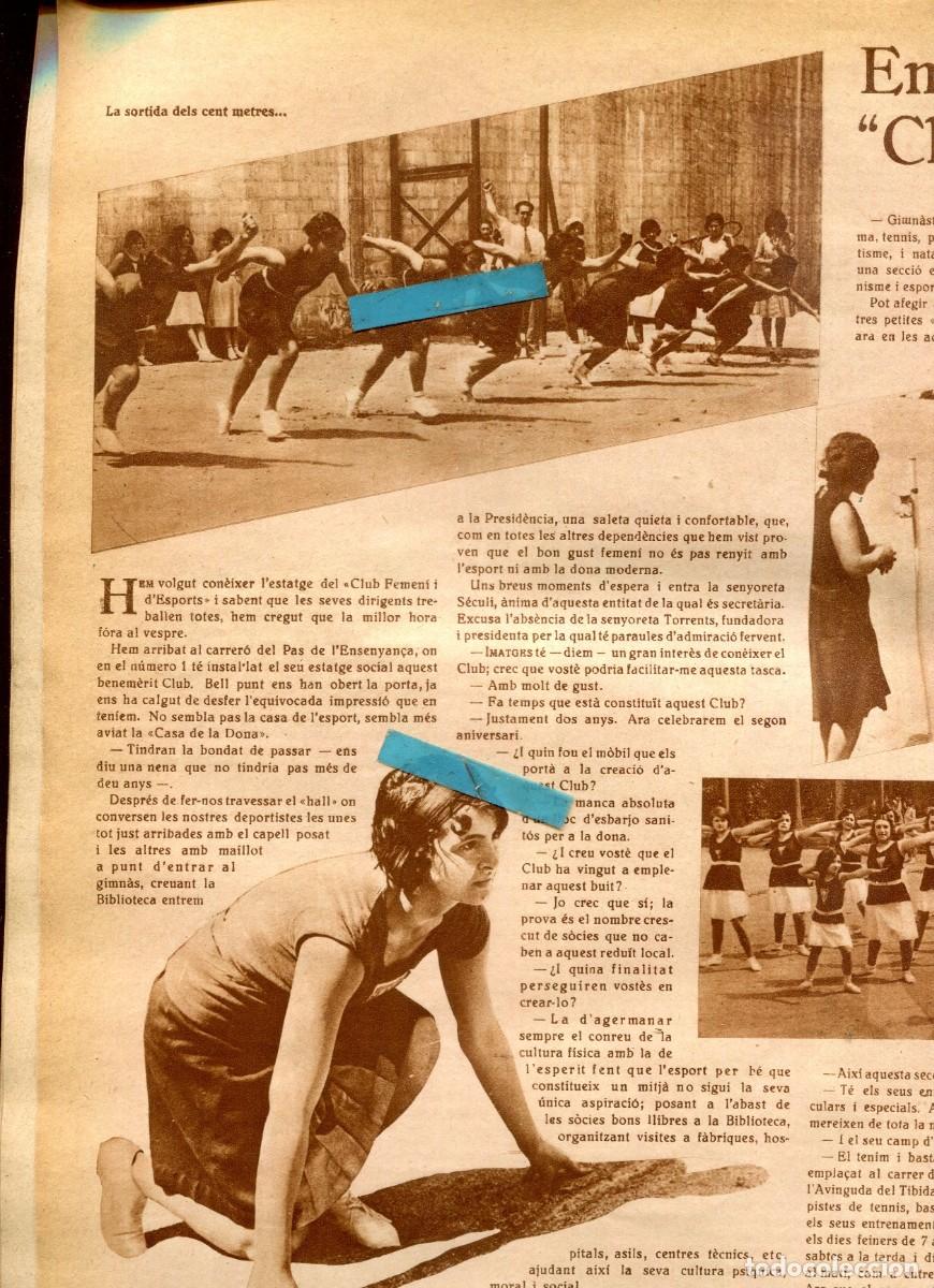 Coleccionismo de Revistas y Peri&oacute;dicos: REVISTA ANY 1930 CLUB FEMENI D'ESPORTS ESPORT FEMENI ATLETISME ENRIQUETA TORRES ESMALT ESMALTERIA