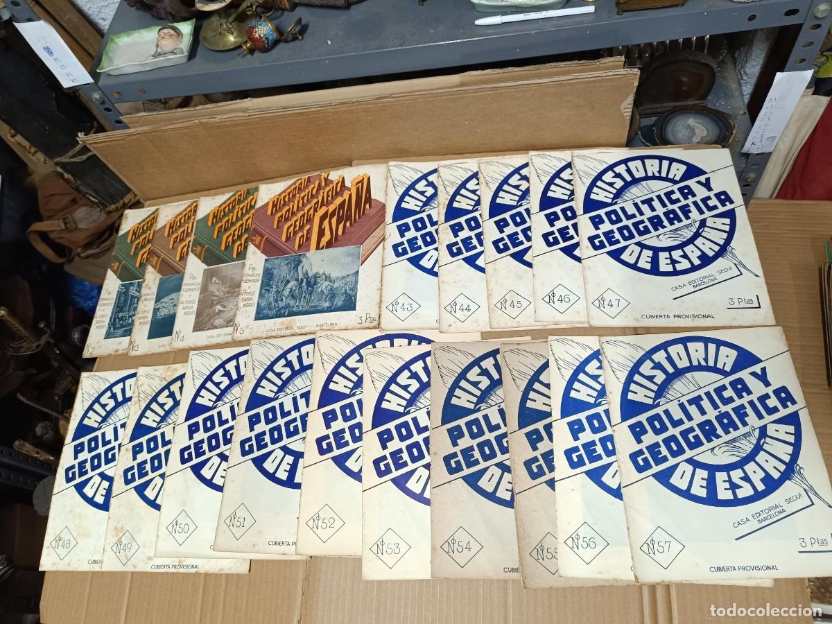 Coleccionismo de Revistas y Peri&oacute;dicos: LOTE 19 ANTIGUAS REVISTAS FASCICULOS, HISTORIA POLITICA Y GEOGRAFICA DE ESPA&Ntilde;A, SEGU&Iacute; BARCELONA -P20