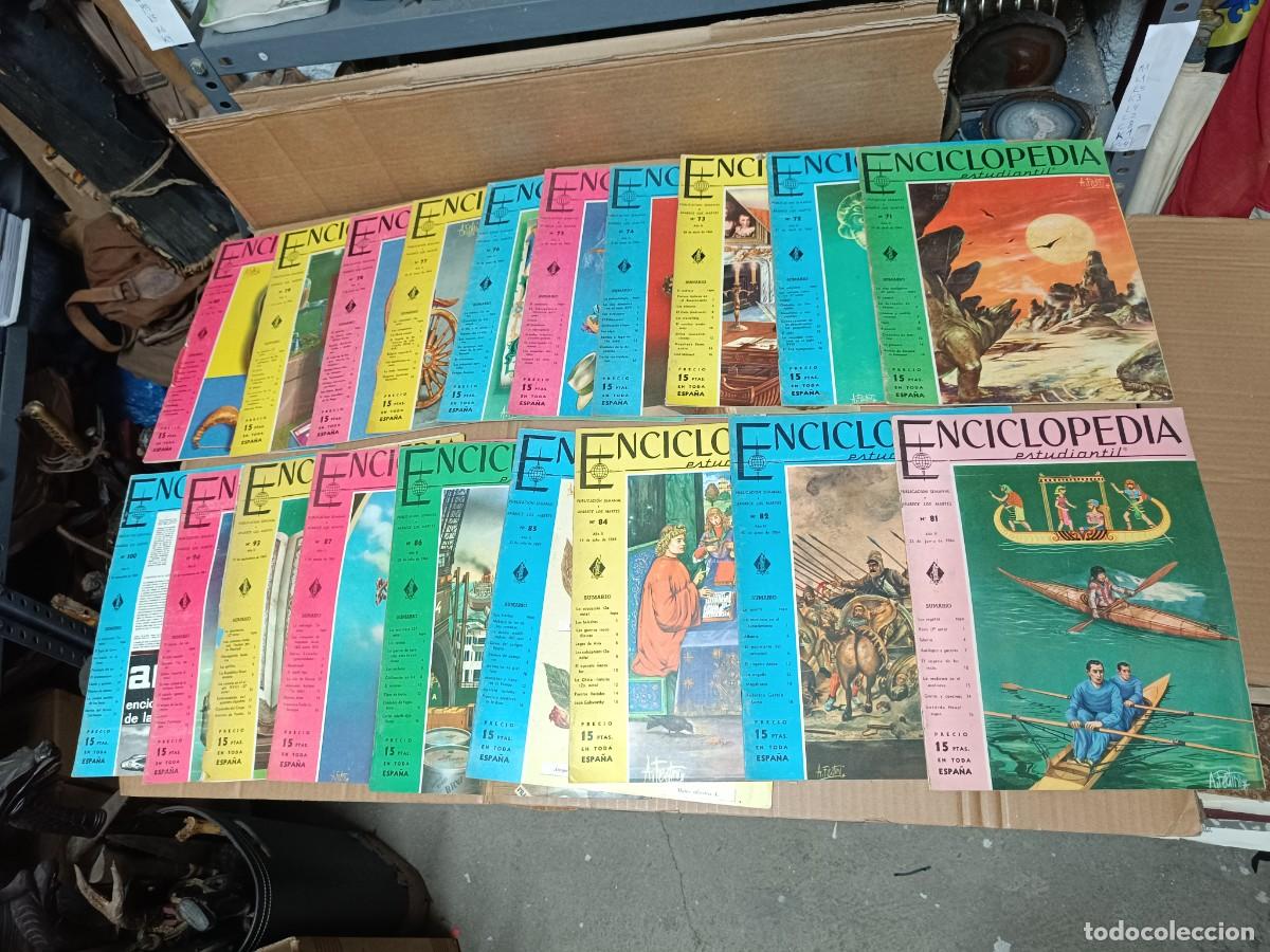 Coleccionismo de Revistas y Peri&oacute;dicos: LOTE 19 ANTIGUAS REVISTAS FASCICULOS, ENCICLOPEDIA ESTUDIANTIL, 1962 - 1964 -P20