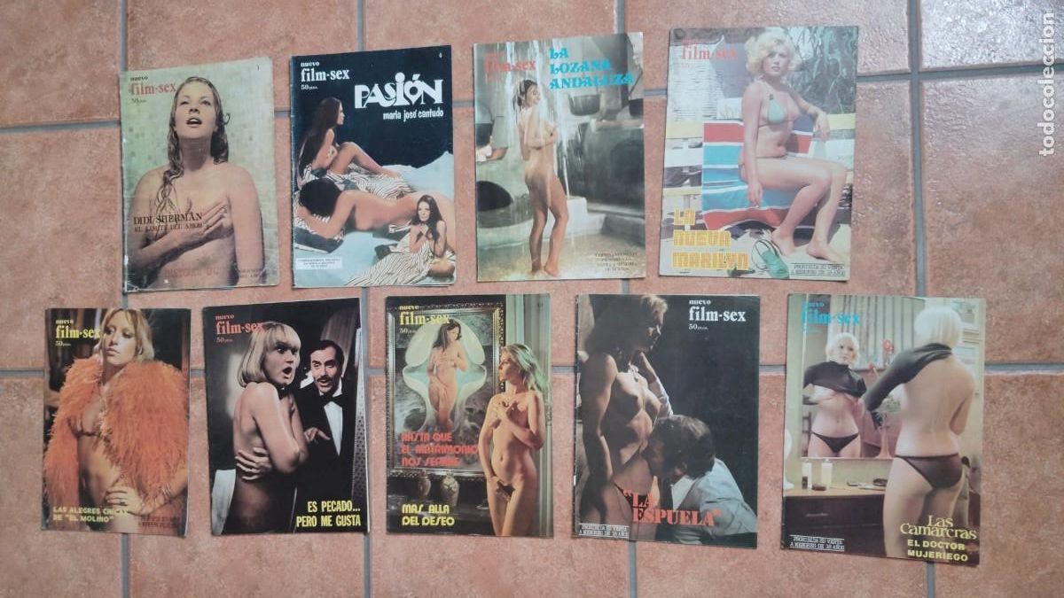 Colecionismo de Revistas e Jornais: NUEVO FILM-SEX.-EROTISMO.-LA LOZANA ANDALUZA.-LOTE DE 9 REVISTAS EROTICAS.-A&Ntilde;OS 70.