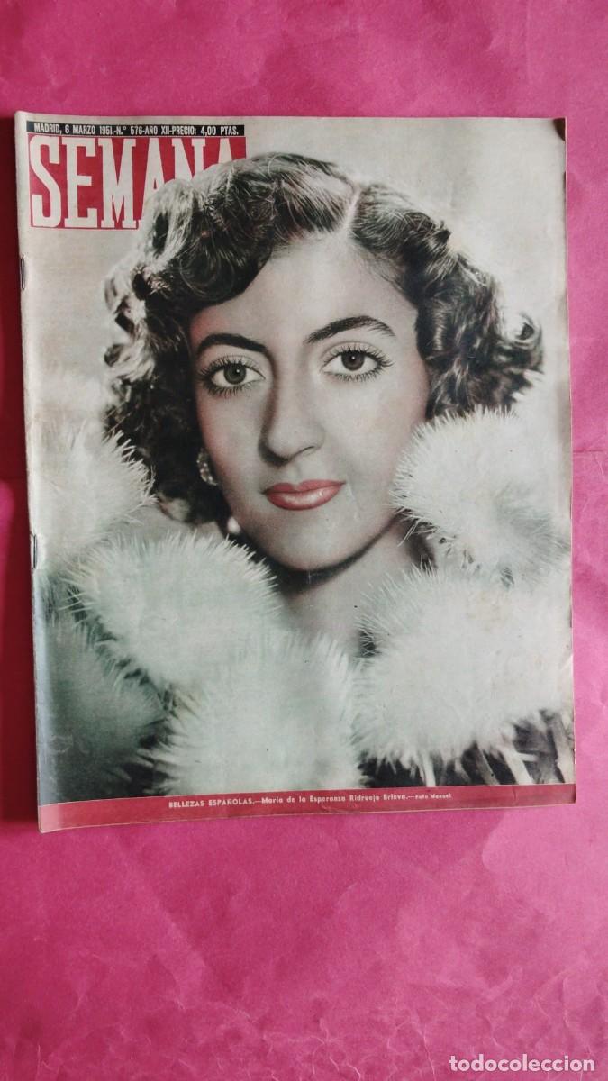 Coleccionismo de Revistas y Peri&oacute;dicos: MARIA DE LA ESPERANZA RIDRUEJO BRIEVA.-SEMANA.-REVISTA.-NUMERO 576.-A&Ntilde;O 1951.