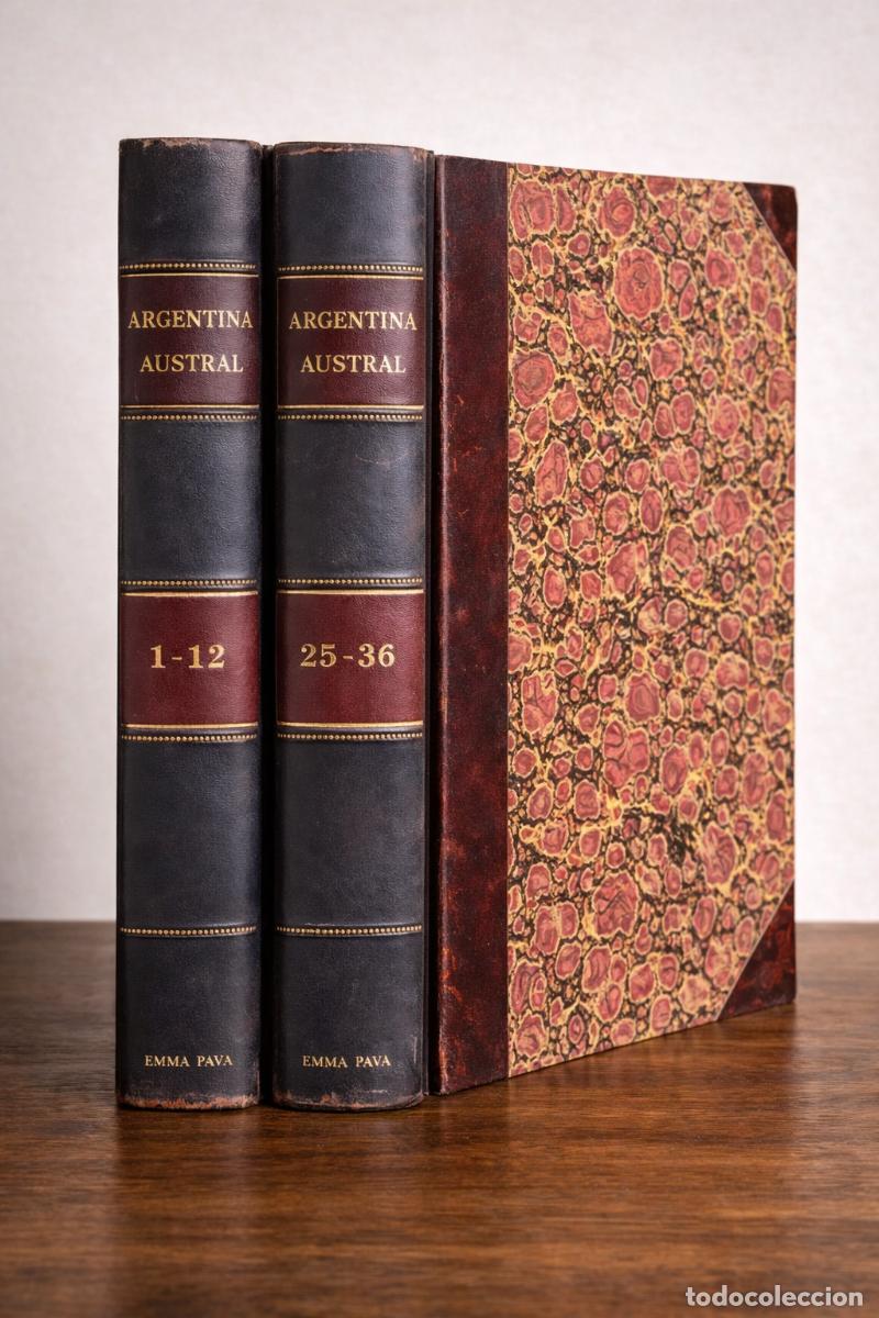 Coleccionismo de Revistas y Peri&oacute;dicos: Colecci&oacute;n original encuadernada de la revista Argentina Austral, incluyendo su ejemplar inaugural