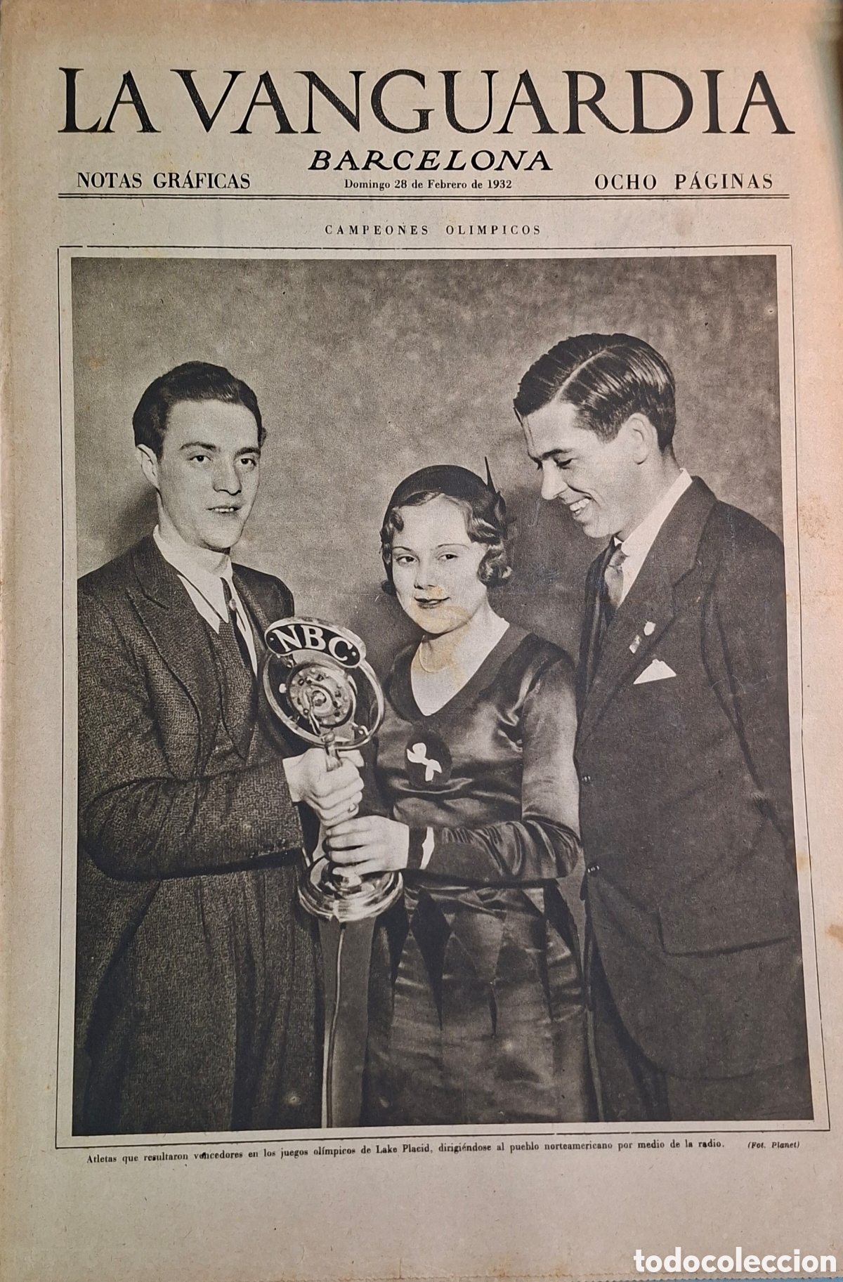 Coleccionismo de Revistas y Peri&oacute;dicos: Lote de 24 peri&oacute;dicos originales de Febrero de 1932 (La Vanguardia)