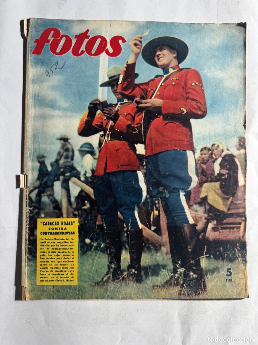 Coleccionismo de Revistas y Peri&oacute;dicos: Revista Fotos, A&ntilde;o 1955, San Fernando, Viena, Infanta Isabel