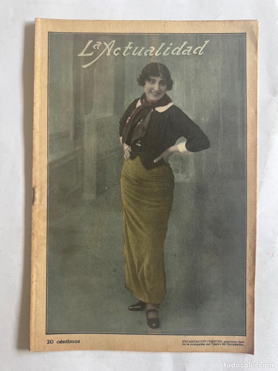 Coleccionismo de Revistas y Peri&oacute;dicos: Revista La Actualidad, A&ntilde;o 1915, Encarnacion Fuentes, Barcelona, Alemania