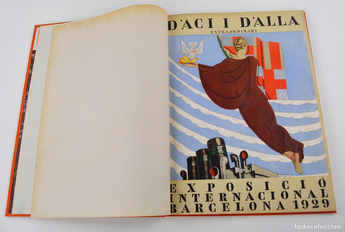 Coleccionismo de Revistas y Peri&oacute;dicos: D'Ac&iacute; d'All&agrave;, n&uacute;mero extraordinario, 1929, Exposici&oacute; Internacional Barcelona, encuadernado.