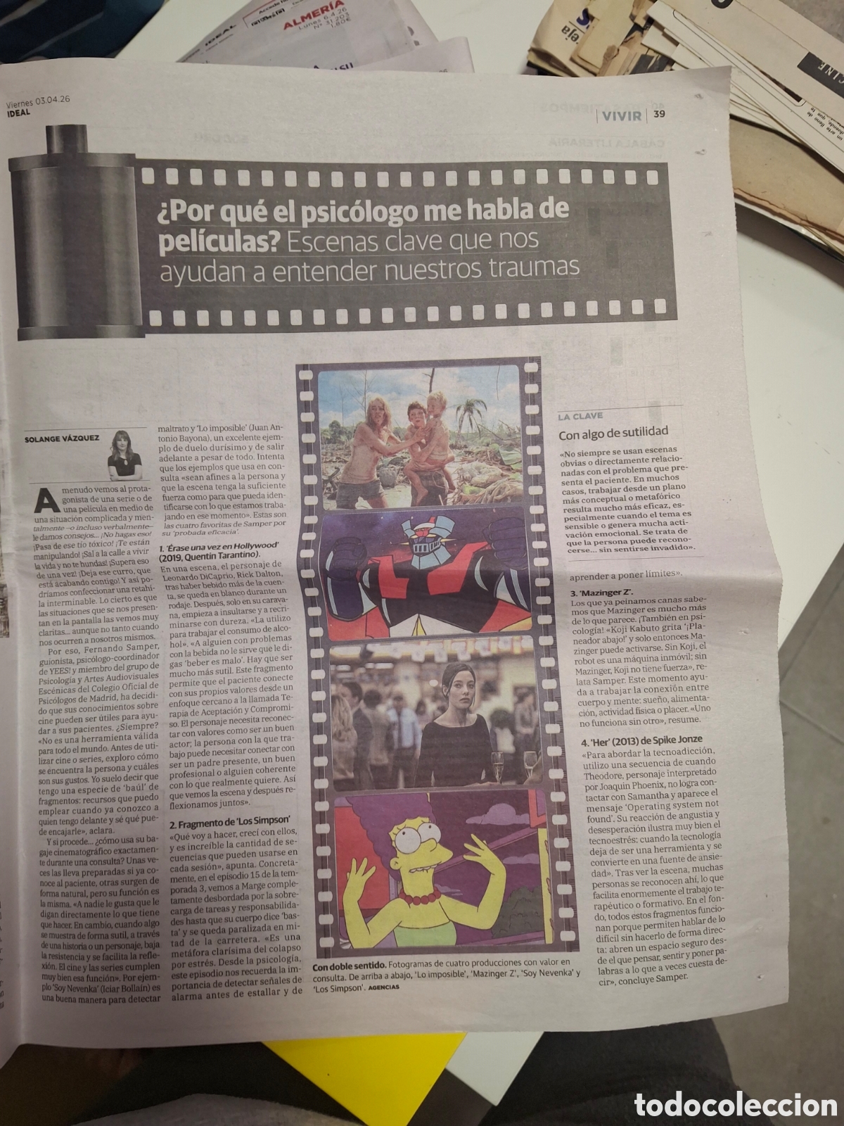 Coleccionismo de Revistas y Peri&oacute;dicos: PERIODICO CON ANUNCIO CARTEL EXTREMODURO GRANADA MAZINGER Z