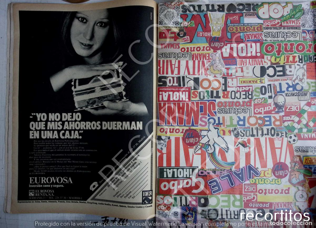 Coleccionismo de Revistas y Peri&oacute;dicos: EUROVOSA ANUNCIO PUBLICIDAD