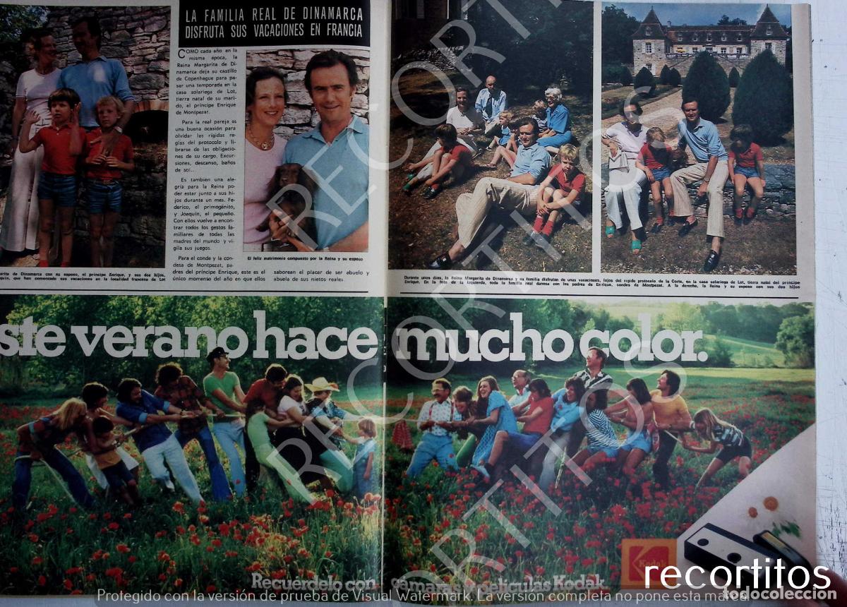 Coleccionismo de Revistas y Peri&oacute;dicos: KODAK ANUNCIO PUBLICIdad color margarita y enrik enrique de dinamarca
