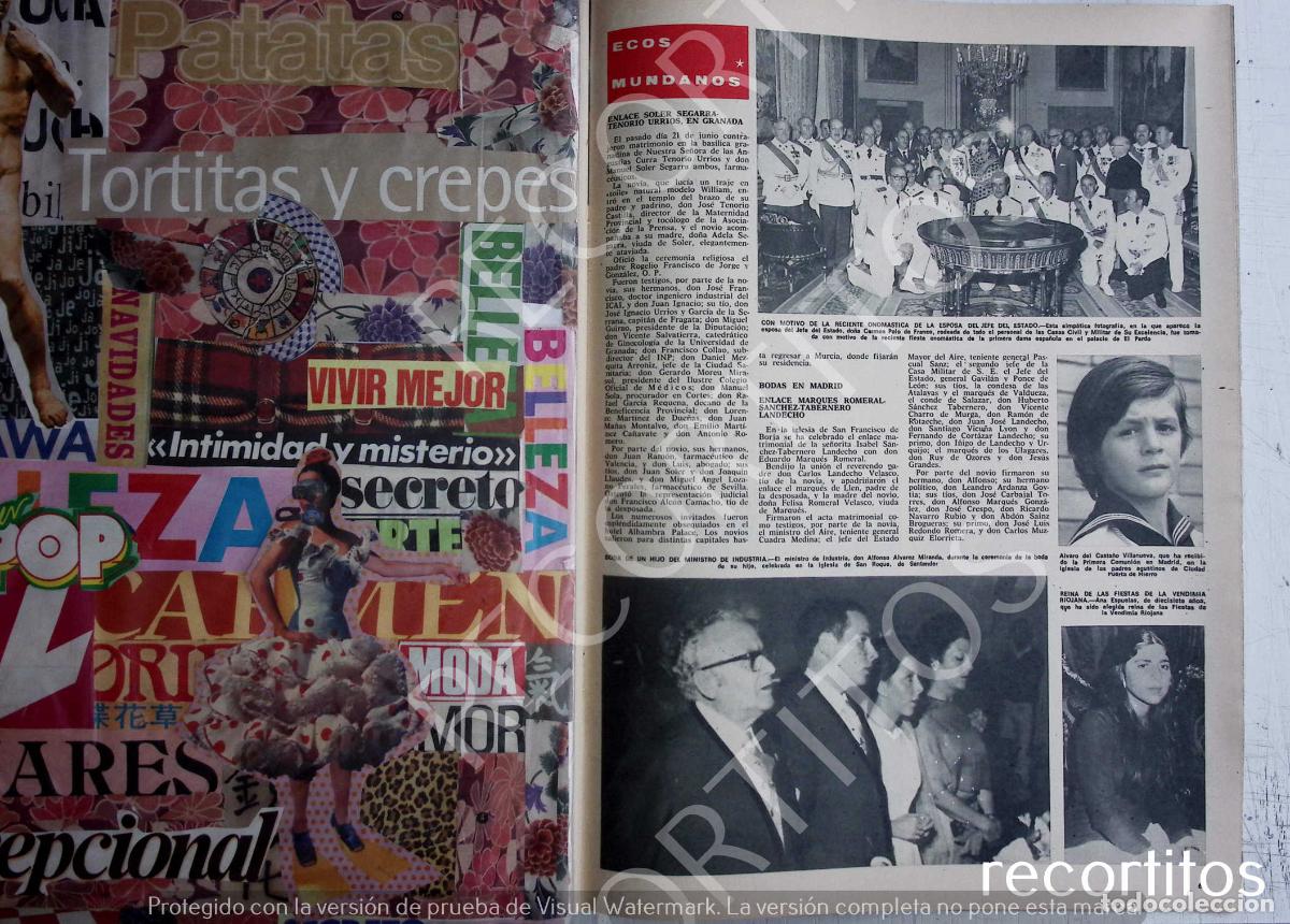 Coleccionismo de Revistas y Peri&oacute;dicos: granada enlace manuel soler segarra curra tenorio urrios san roqeu santander reina de la rioja