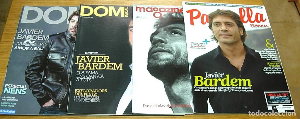 Collectionnisme de Revues et Journaux: Lote 4 Revistas JAVIER BARDEM Magazine 2008+Pantalla 2010+Dominical en Catal&aacute;n 2008-2010 Completas