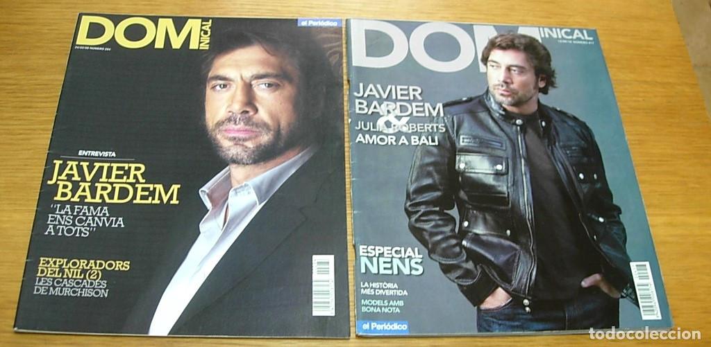 Sammeln von Zeitschriften und Zeitungen: Lote 2 Revistas JAVIER BARDEM Dominical en Catal&aacute;n 2008 y 2010 Completas