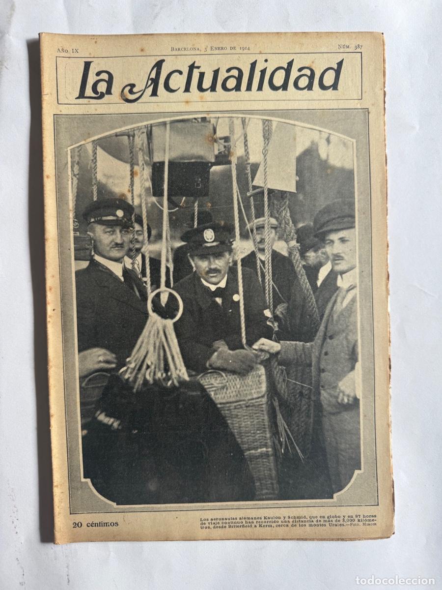 Coleccionismo de Revistas y Peri&oacute;dicos: Revista La Actualidad, A&ntilde;o 1914, Valencia, Bilbao, San Feliu de Torello, San Juan Despi, Barbera