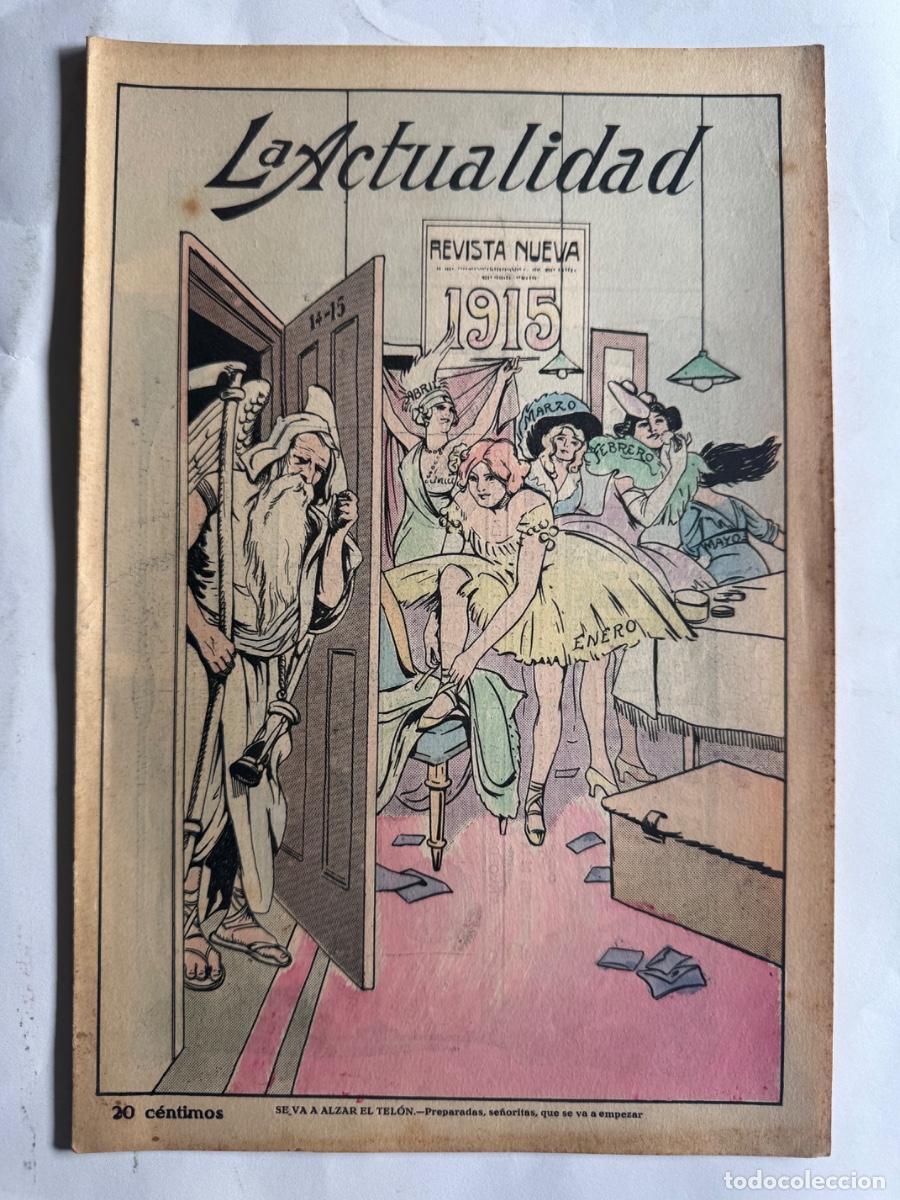 Coleccionismo de Revistas y Peri&oacute;dicos: Revista La Actualidad, A&ntilde;o 1914, Madrid, Barcelona, Guerra