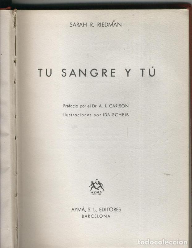 Collectionnisme de Revues et Journaux: Tu sangre y tu - Sarah R. Riedman