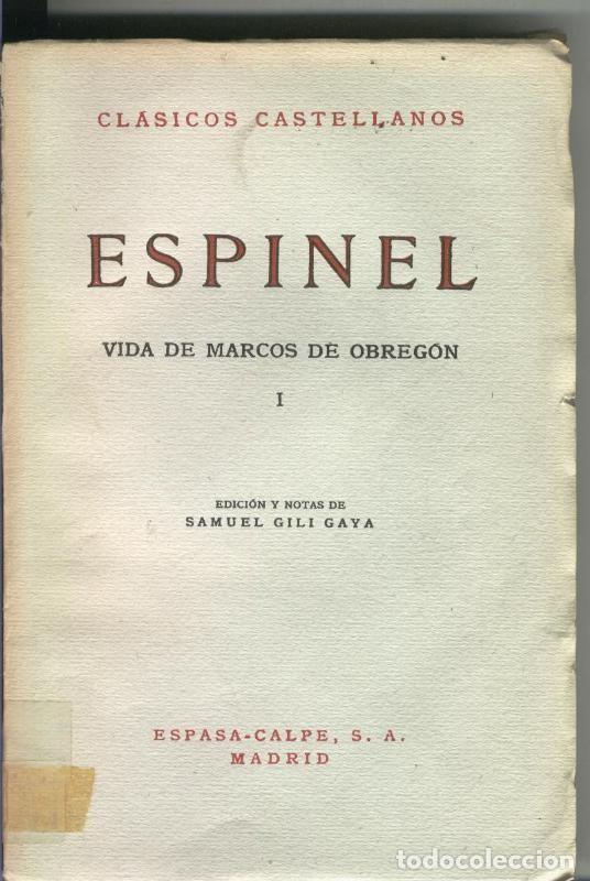 Collectionnisme de Revues et Journaux: Vida de Marcos de Obregon - Espinel