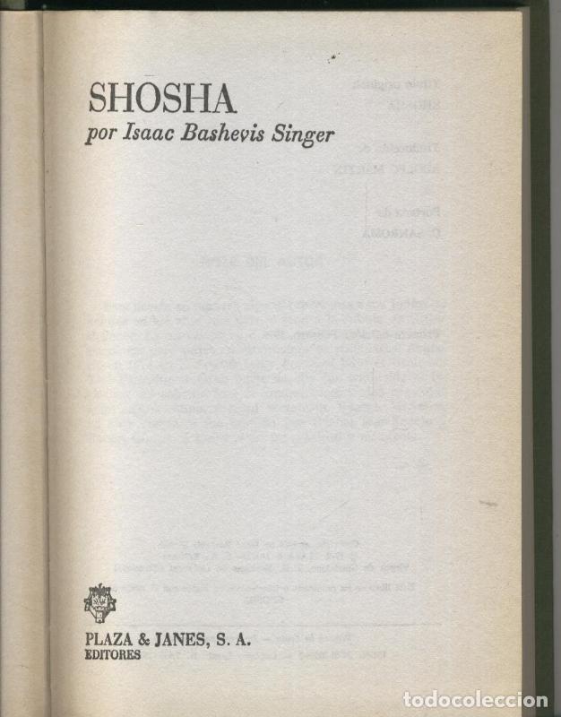 Sammeln von Zeitschriften und Zeitungen: Shosha - Isaac Bashevis Singer