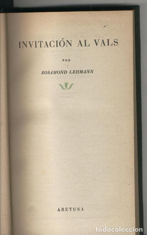 Colecionismo de Revistas e Jornais: Invitacion al vals - Rosamond Lehmann