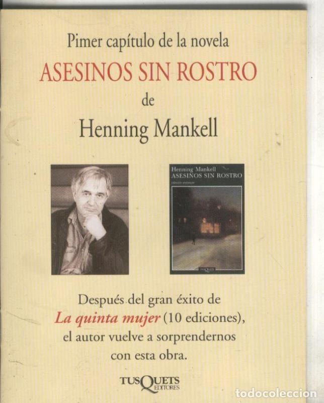 Colecionismo de Revistas e Jornais: Asesinos sin rostro, primer capitulo - Henning Mankell