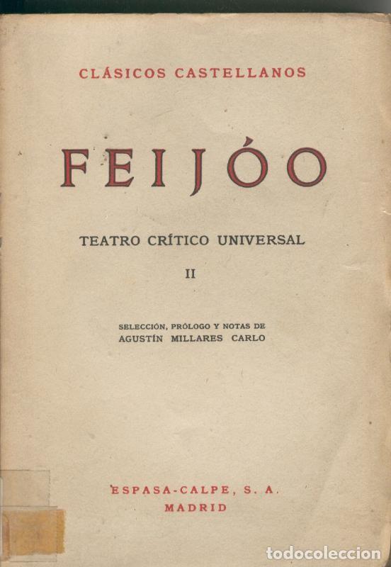 Colecionismo de Revistas e Jornais: Teatro critico universal Tomo II - Feijoo