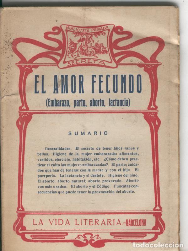 Coleccionismo de Revistas y Peri&oacute;dicos: El amor fecundo - Dr. Juan Escalante Escandon