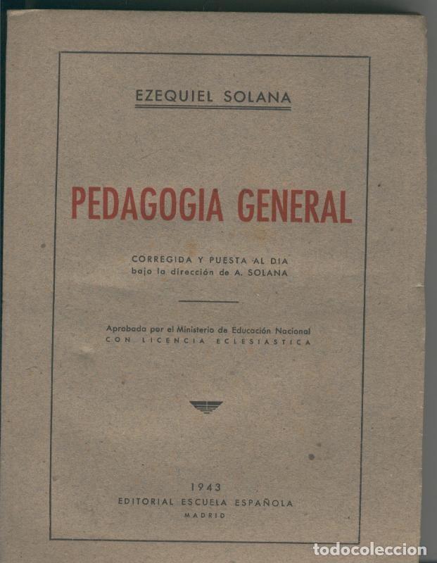 Colecionismo de Revistas e Jornais: Pedagogia general - Ezequiel Solana