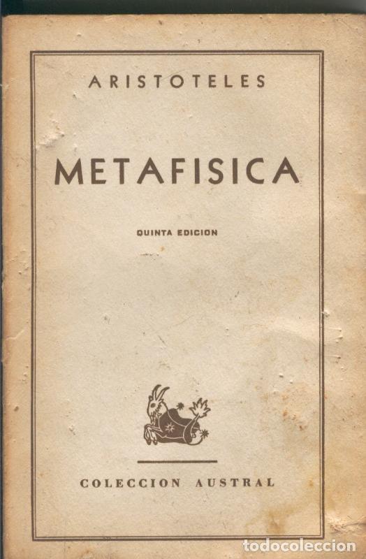 Coleccionismo de Revistas y Peri&oacute;dicos: Metafisica - Aristoteles