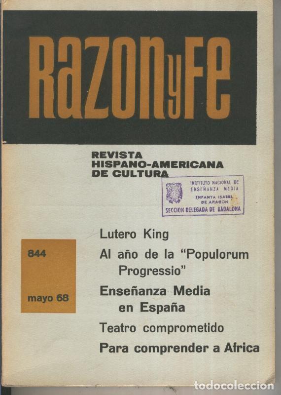 Collection Magazines and Newspapers: Razon y Fe mayo 1968 - Varios