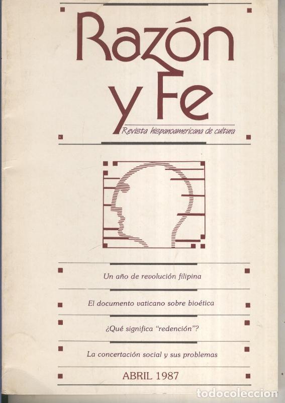 Collection Magazines and Newspapers: Razon y Fe abril 1987 - Varios